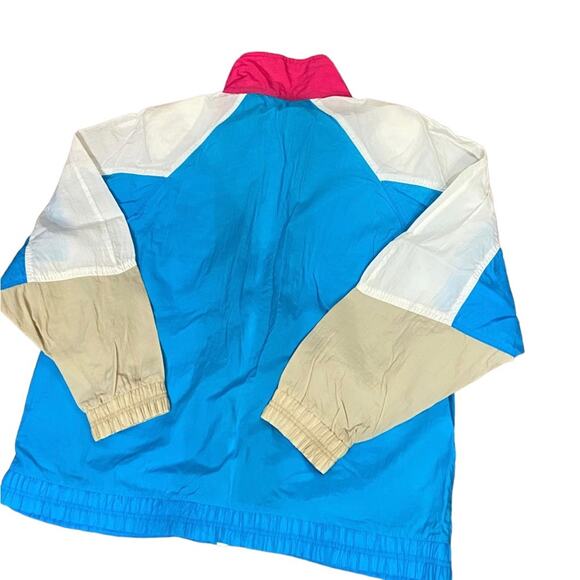 Vintage Napa Valley Color Blocked Full Zip Windbreaker Womens XXL Pink and Blue - Picture 2 of 4